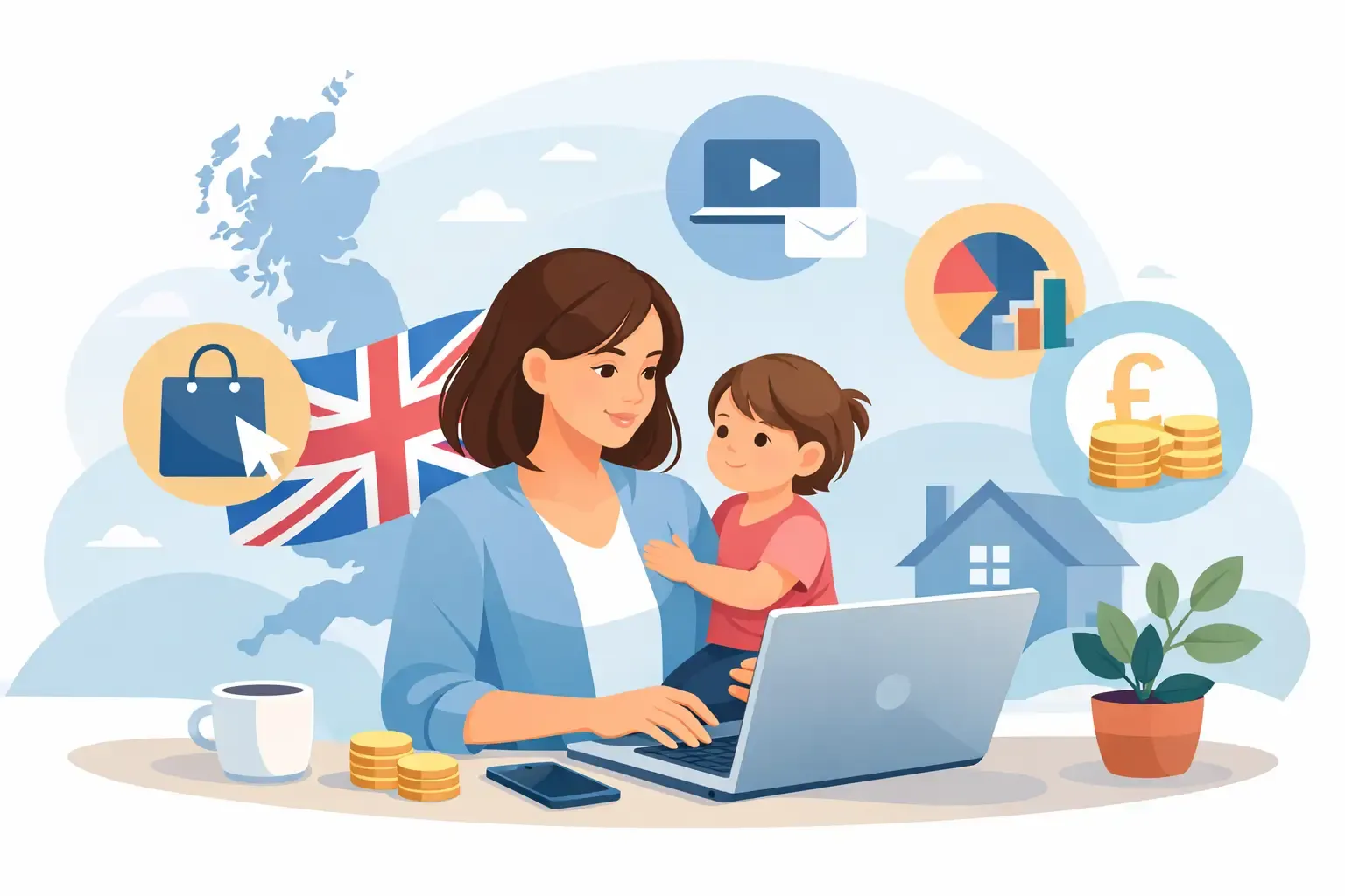 Best Online Income Options for Mothers in the UK