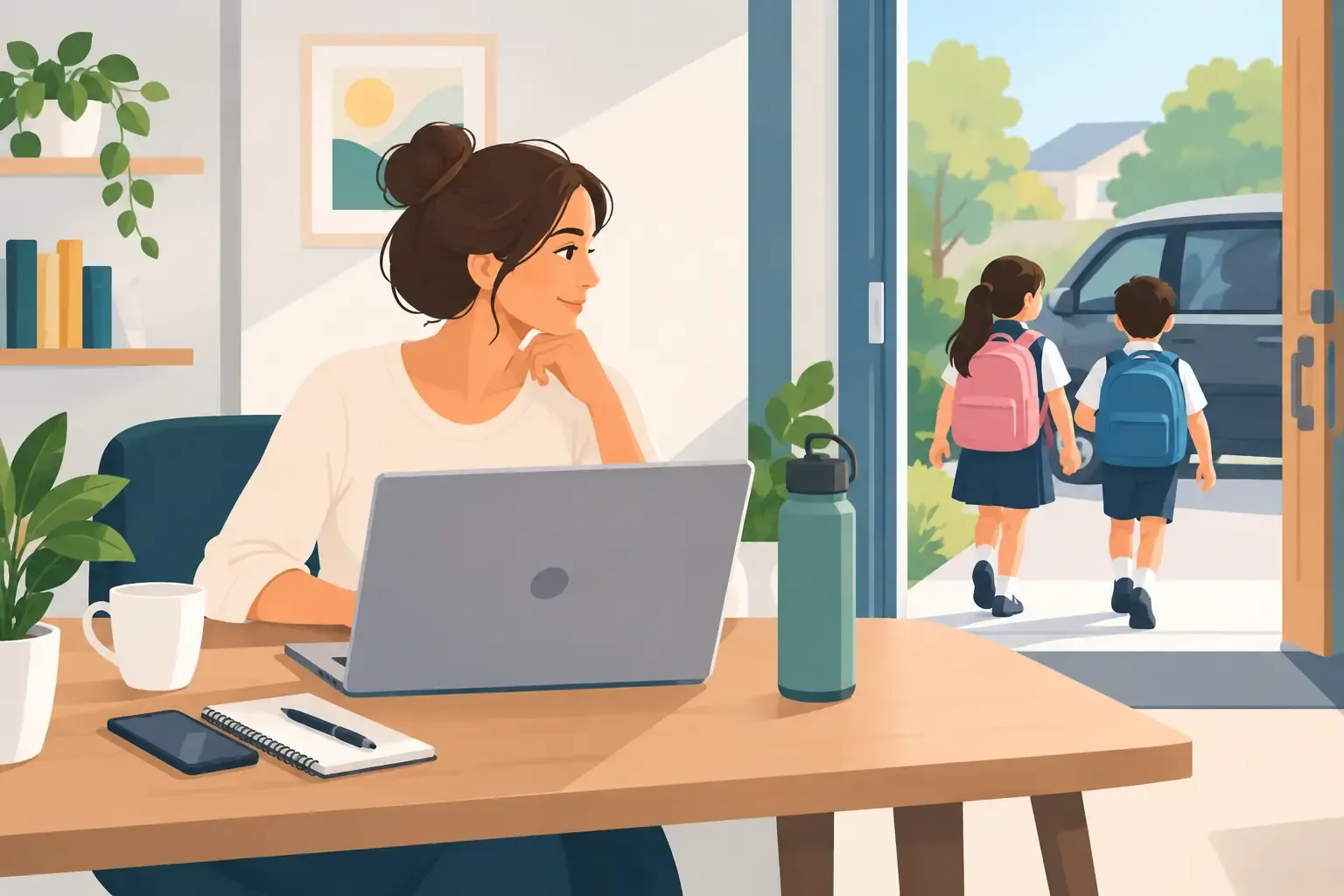 How to Build Income Around School Runs at Home
