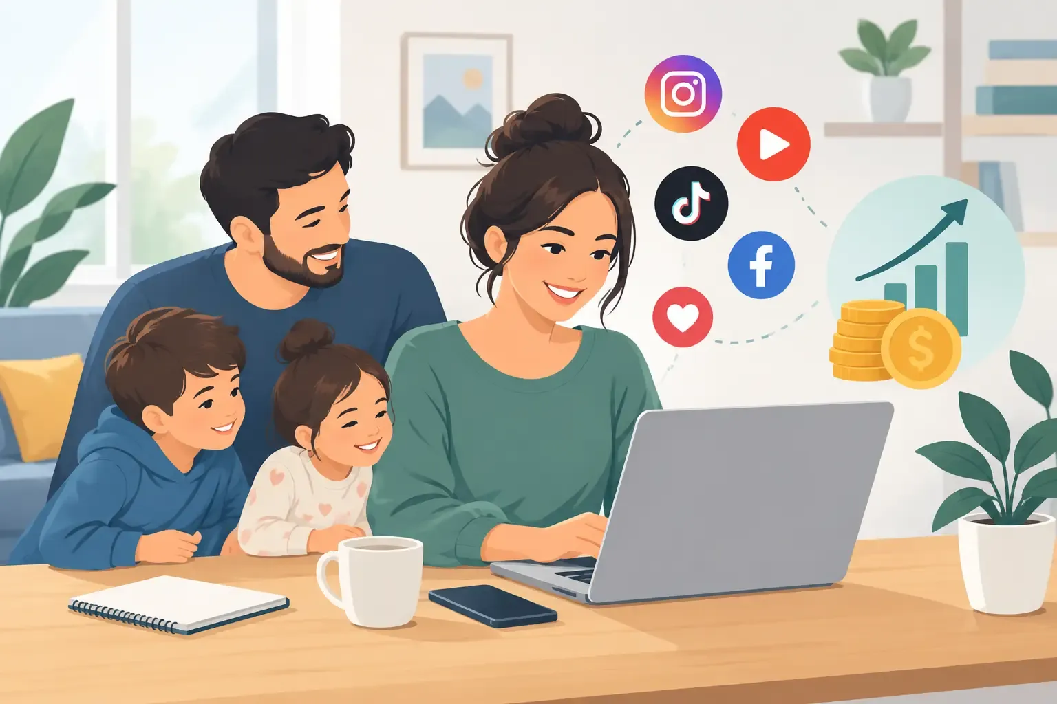 Can Social Media Create Income Around Family Life?