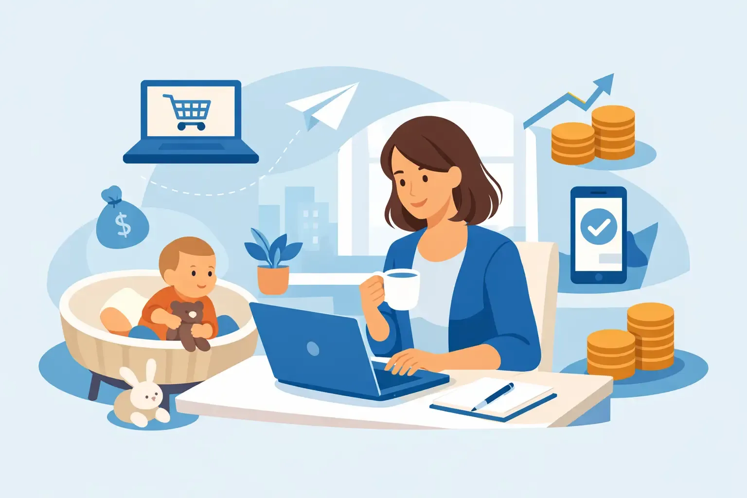 How to Start Earning Online Alongside Motherhood