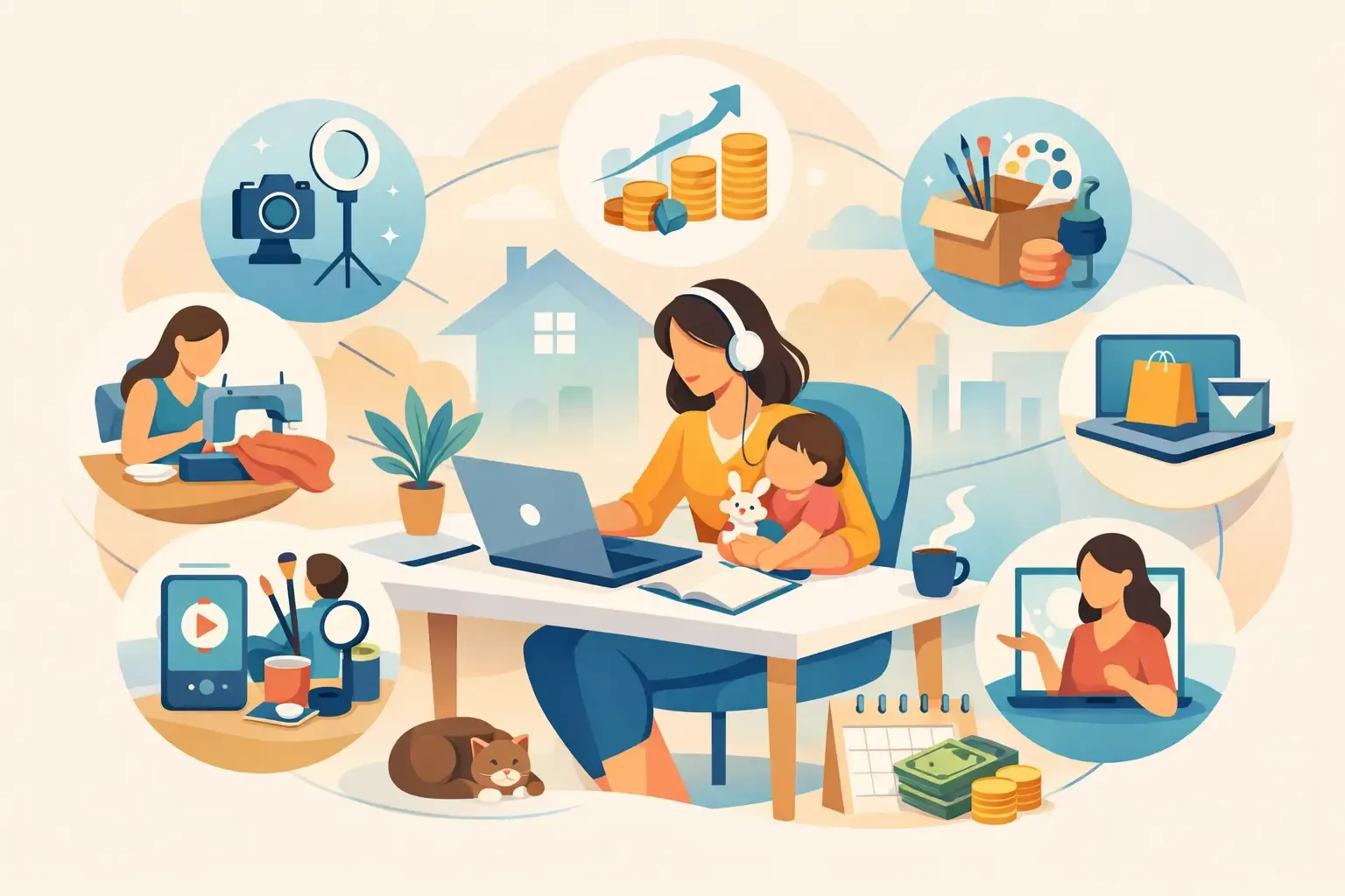 12 Income Ideas for Stay at Home Mums That Work